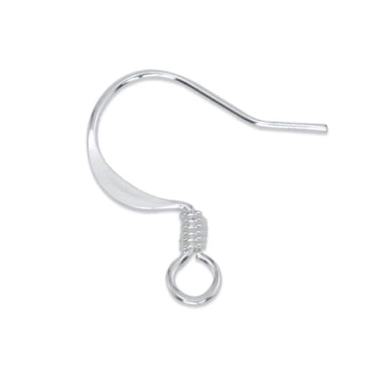Beadalon&#xAE; Silver-Plated Dapped &#x26; Spring Ear Wires, 20ct.